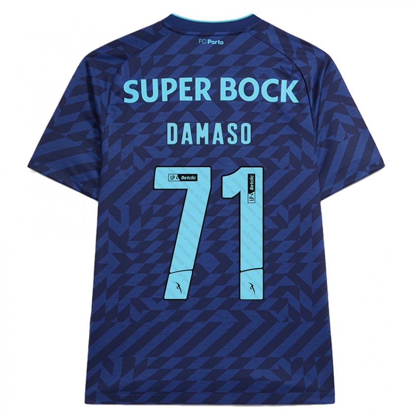 Bambino Maglia Nico Damaso #71 Blu Navy Kit Gara Third 2024/25 Maglietta