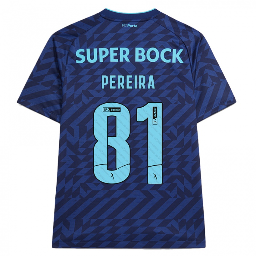 Bambino Maglia Martim Pereira #81 Blu Navy Kit Gara Third 2024/25 Maglietta