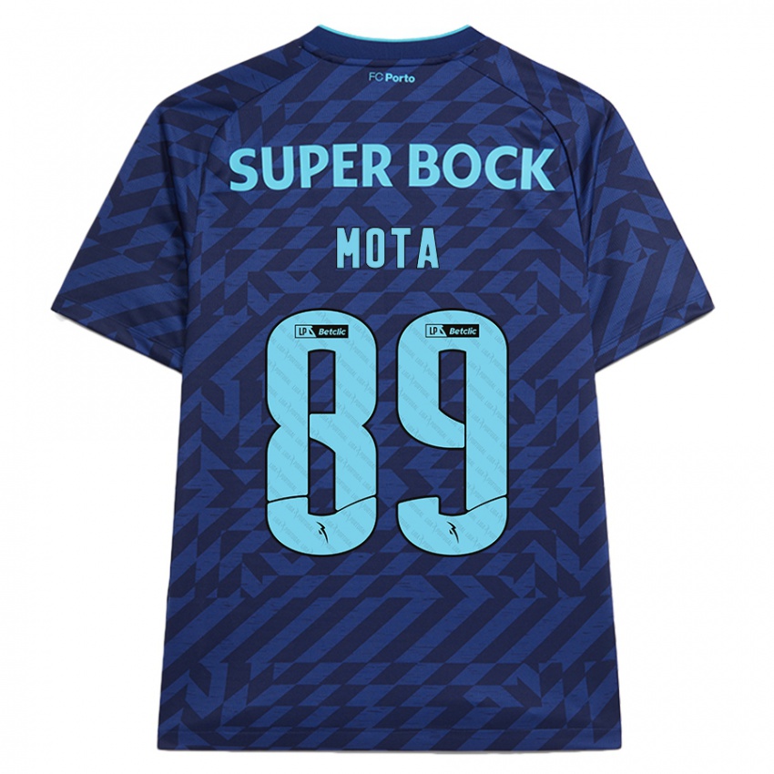 Bambino Maglia Luís Mota #89 Blu Navy Kit Gara Third 2024/25 Maglietta