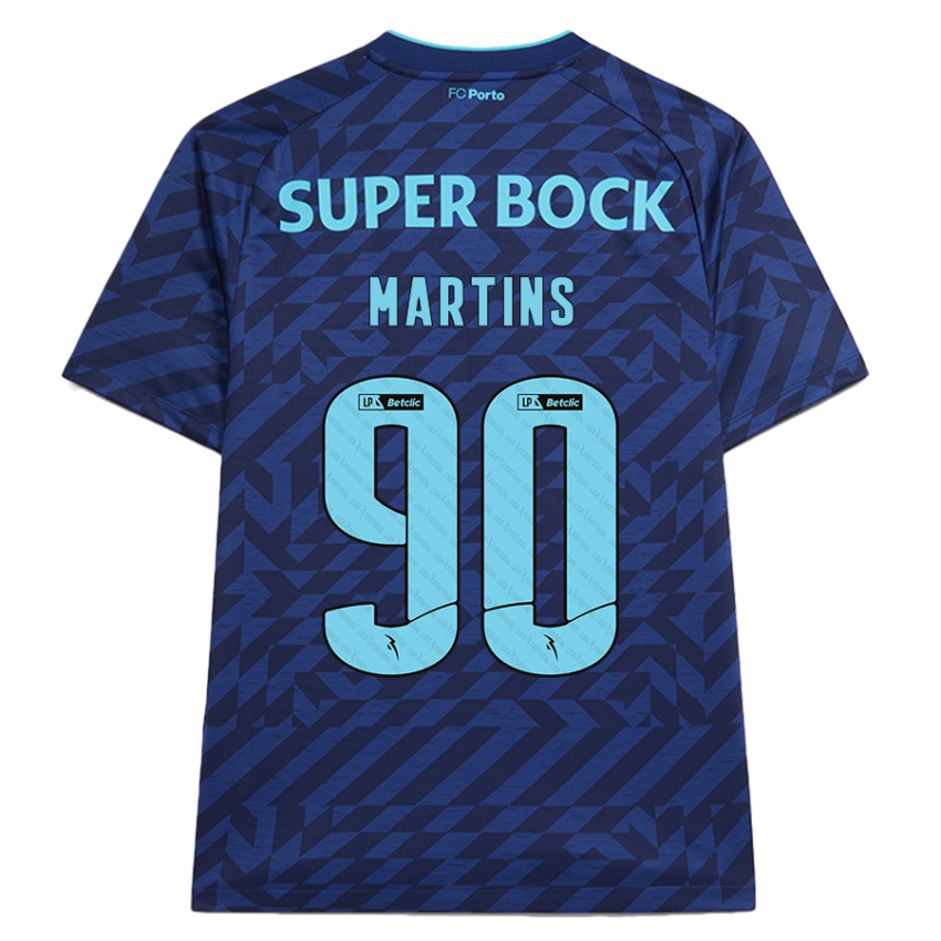 Bambino Maglia Gil Martins #90 Blu Navy Kit Gara Third 2024/25 Maglietta