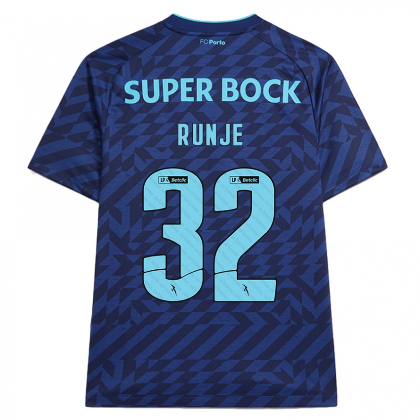 Bambino Maglia Roko Runje #32 Blu Navy Kit Gara Third 2024/25 Maglietta