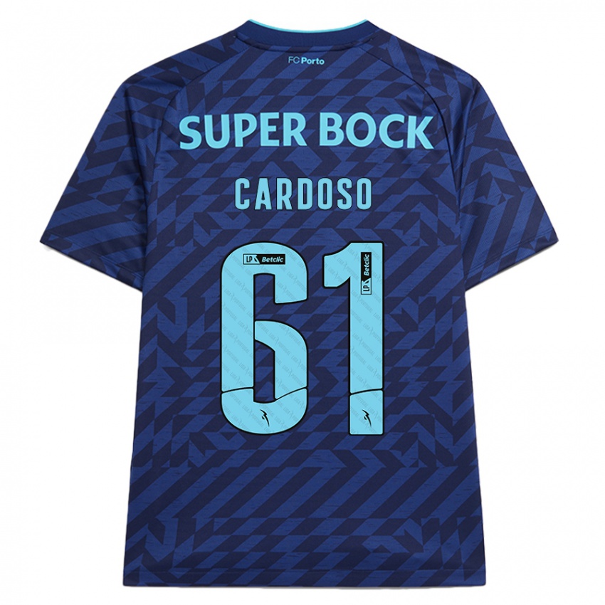 Bambino Maglia Ivan Cardoso #61 Blu Navy Kit Gara Third 2024/25 Maglietta