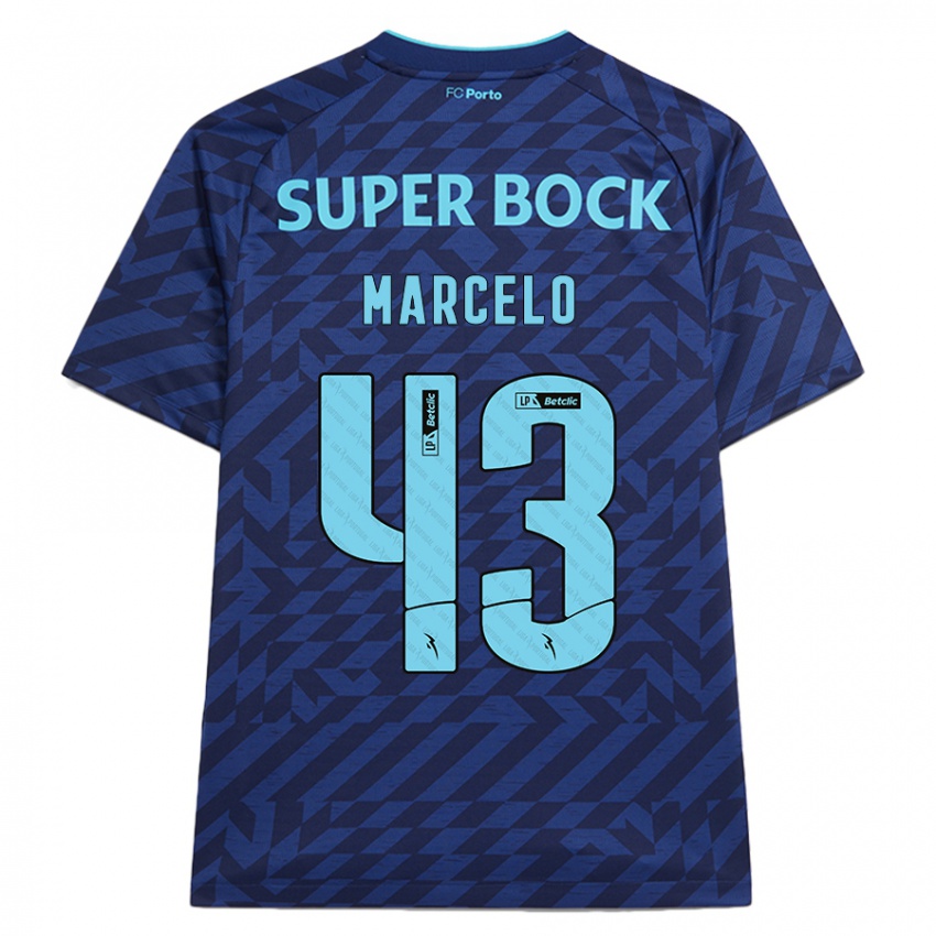 Bambino Maglia Joao Marcelo #43 Blu Navy Kit Gara Third 2024/25 Maglietta