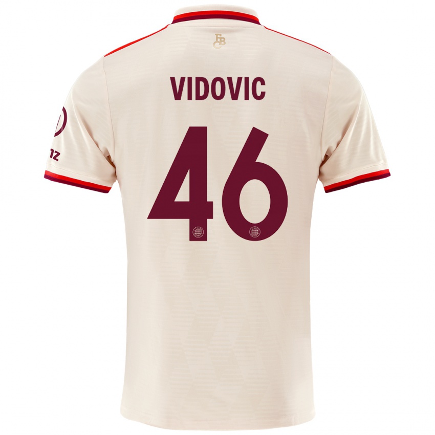 Bambino Maglia Gabriel Vidovic #46 Lino Kit Gara Third 2024/25 Maglietta