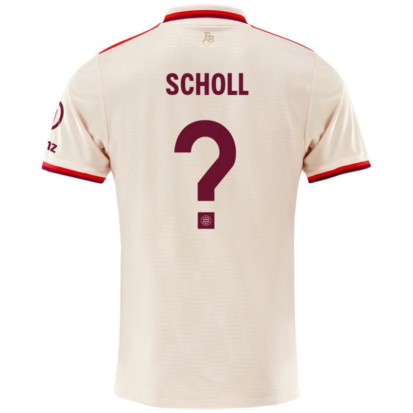 Bambino Maglia Paul Scholl #0 Lino Kit Gara Third 2024/25 Maglietta