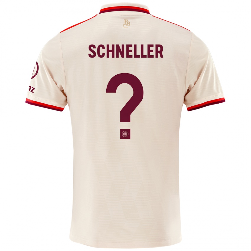 Bambino Maglia Lukas Schneller #0 Lino Kit Gara Third 2024/25 Maglietta