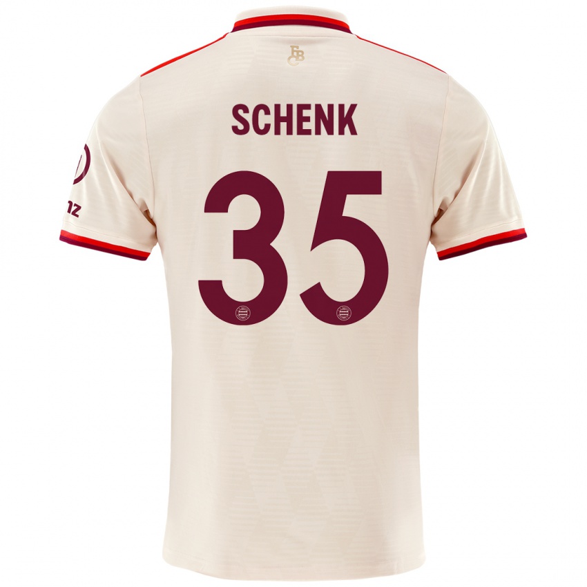 Bambino Maglia Johannes Schenk #35 Lino Kit Gara Third 2024/25 Maglietta