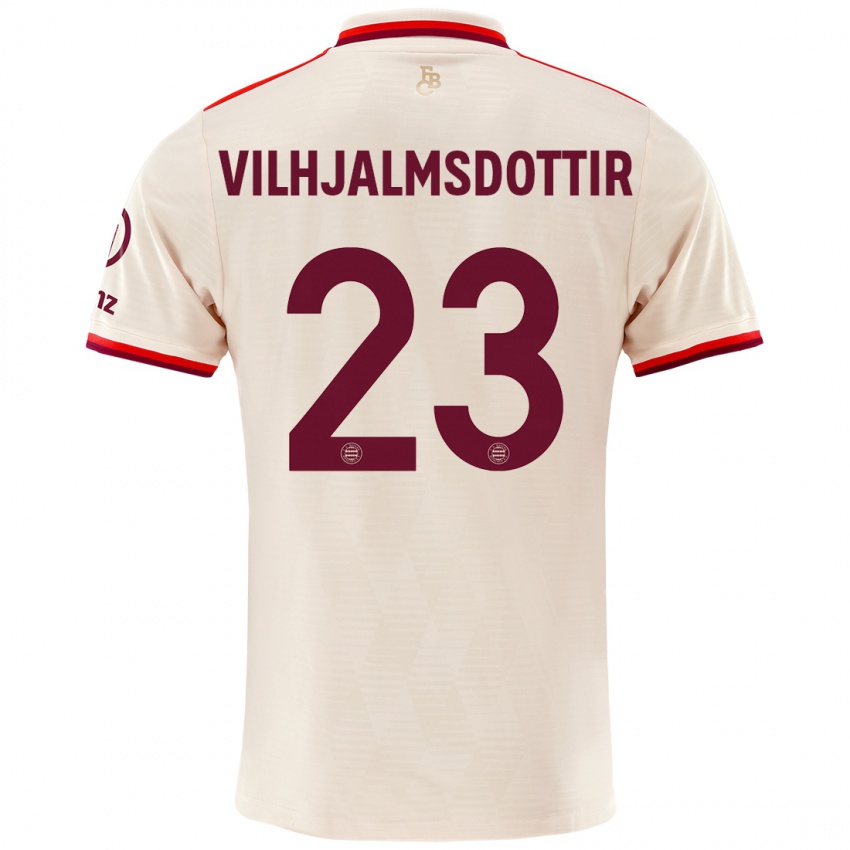 Bambino Maglia Karolina Lea Vilhjalmsdottir #23 Lino Kit Gara Third 2024/25 Maglietta