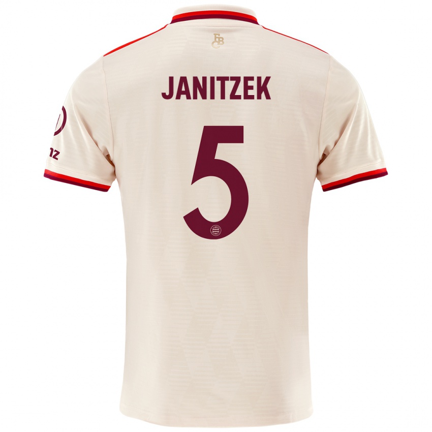 Bambino Maglia Justin Janitzek #5 Lino Kit Gara Third 2024/25 Maglietta