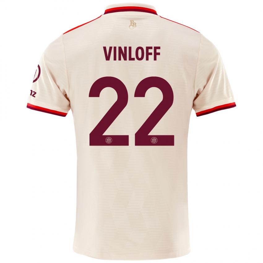 Bambino Maglia Matteo Vinloff #22 Lino Kit Gara Third 2024/25 Maglietta