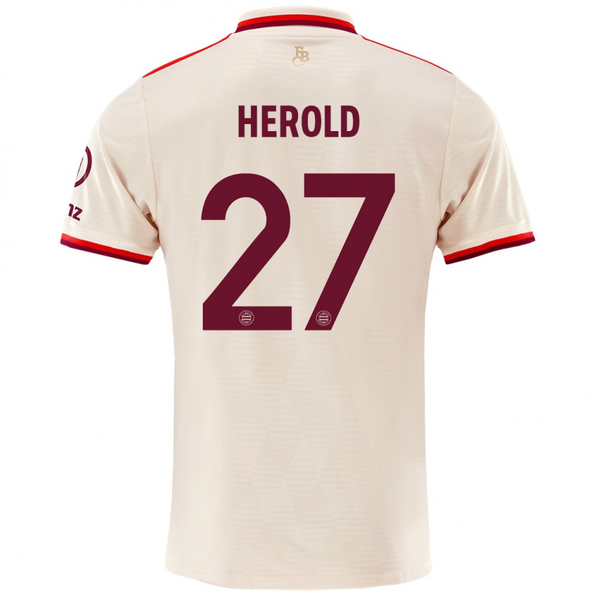 Bambino Maglia David Herold #27 Lino Kit Gara Third 2024/25 Maglietta