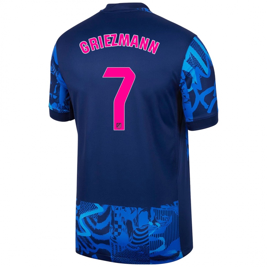 Bambino Maglia Antoine Griezmann #7 Blu Reale Kit Gara Third 2024/25 Maglietta