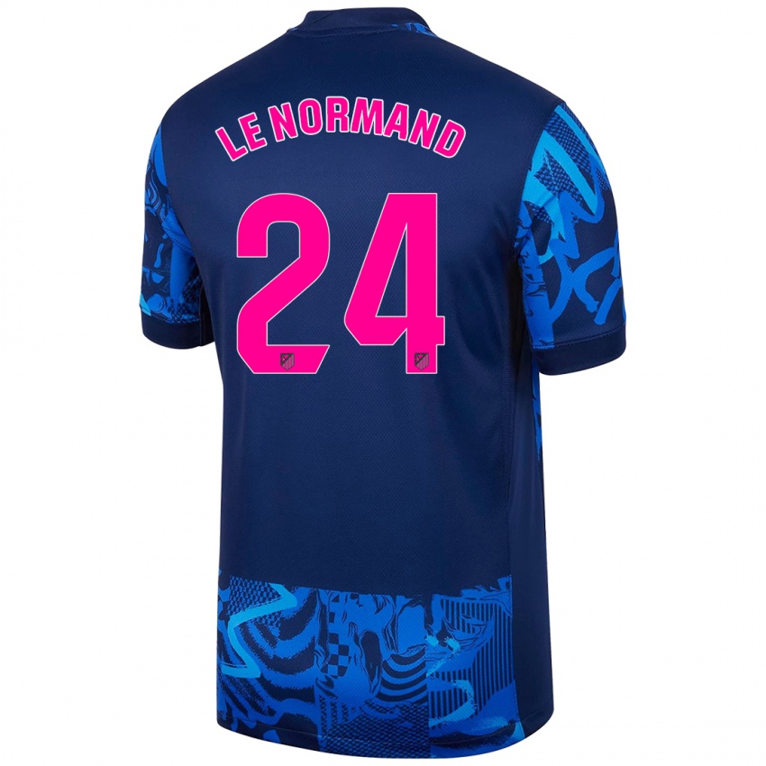 Bambino Maglia Robin Le Normand #24 Blu Reale Kit Gara Third 2024/25 Maglietta