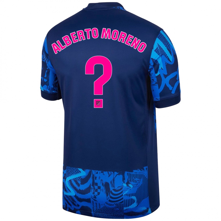 Bambino Maglia Alberto Moreno #0 Blu Reale Kit Gara Third 2024/25 Maglietta