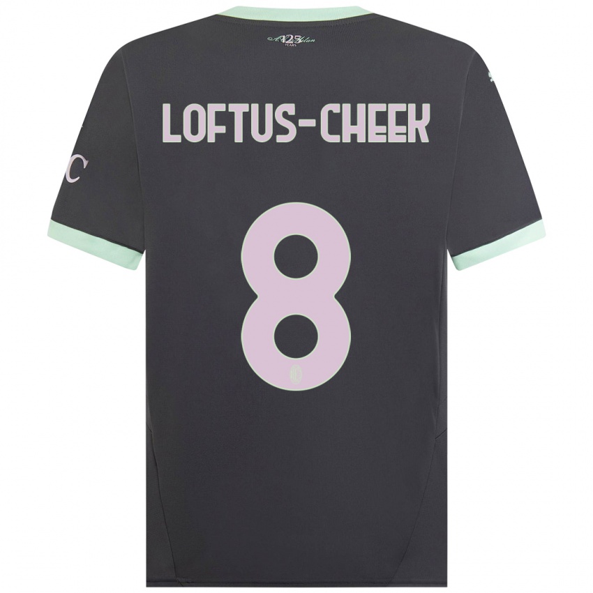 Bambino Maglia Ruben Loftus-Cheek #8 Grigio Kit Gara Third 2024/25 Maglietta