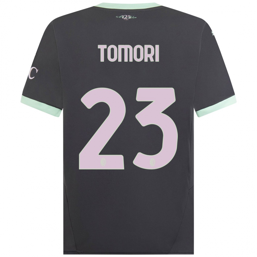 Bambino Maglia Fikayo Tomori #23 Grigio Kit Gara Third 2024/25 Maglietta