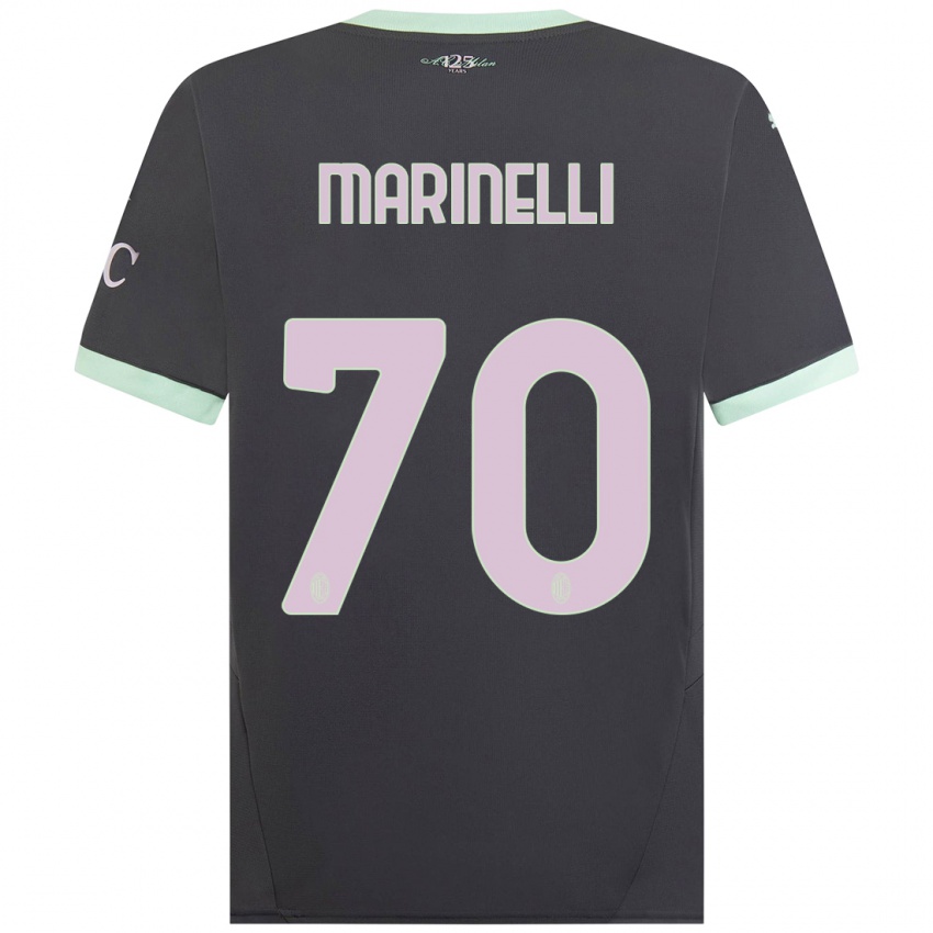 Bambino Maglia Gloria Marinelli #70 Grigio Kit Gara Third 2024/25 Maglietta