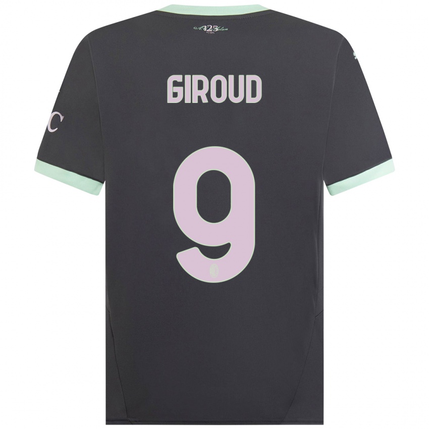 Bambino Maglia Olivier Giroud #9 Grigio Kit Gara Third 2024/25 Maglietta