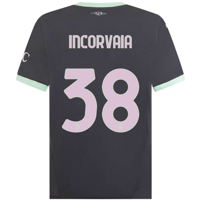 Bambino Maglia Giovanni Incorvaia #38 Grigio Kit Gara Third 2024/25 Maglietta