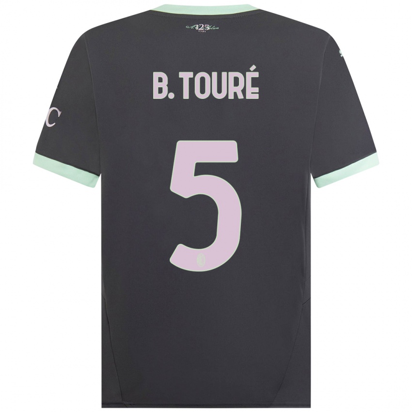 Bambino Maglia Fode Ballo-Toure #5 Grigio Kit Gara Third 2024/25 Maglietta