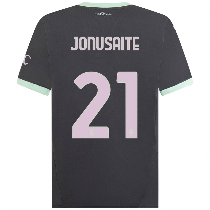 Bambino Maglia Rimante Jonusaite #21 Grigio Kit Gara Third 2024/25 Maglietta