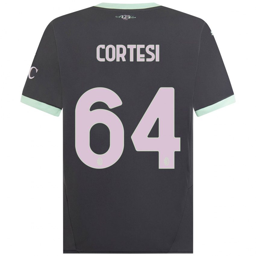 Bambino Maglia Selena Cortesi #64 Grigio Kit Gara Third 2024/25 Maglietta