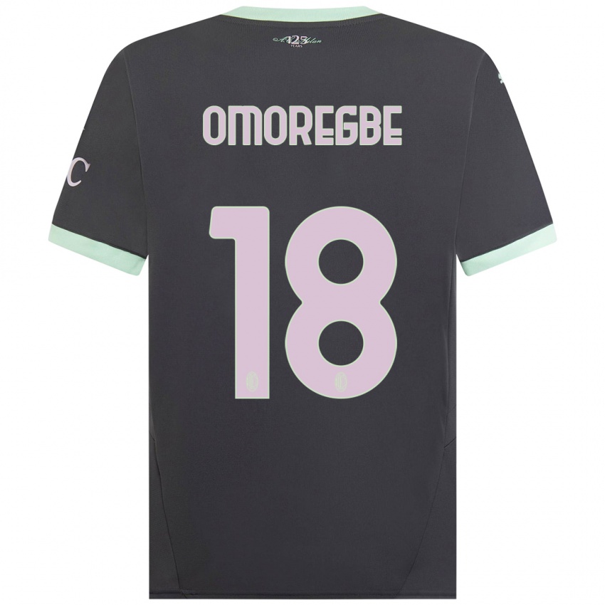 Bambino Maglia Bob Murphy Omoregbe #18 Grigio Kit Gara Third 2024/25 Maglietta