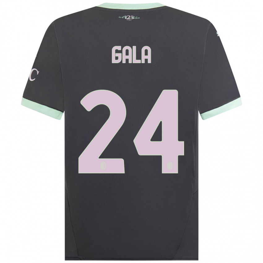 Bambino Maglia Antonio Gala #24 Grigio Kit Gara Third 2024/25 Maglietta