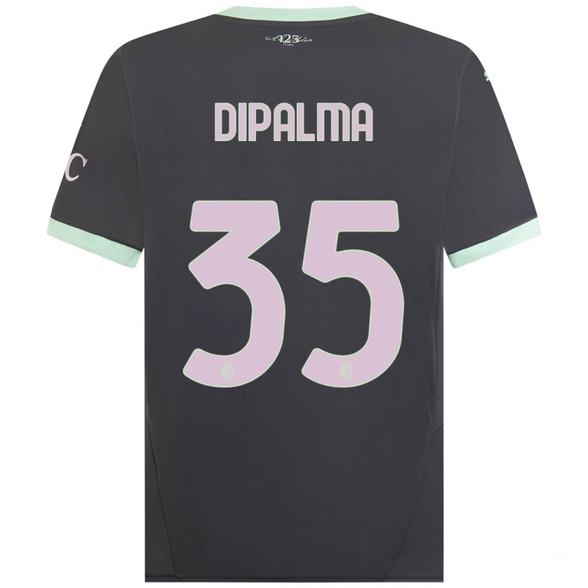 Bambino Maglia Matteo Dipalma #35 Grigio Kit Gara Third 2024/25 Maglietta