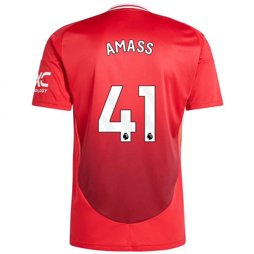 Uomo Maglia Harry Amass #41 Rosso Brillante Kit Gara Home 2024/25 Maglietta