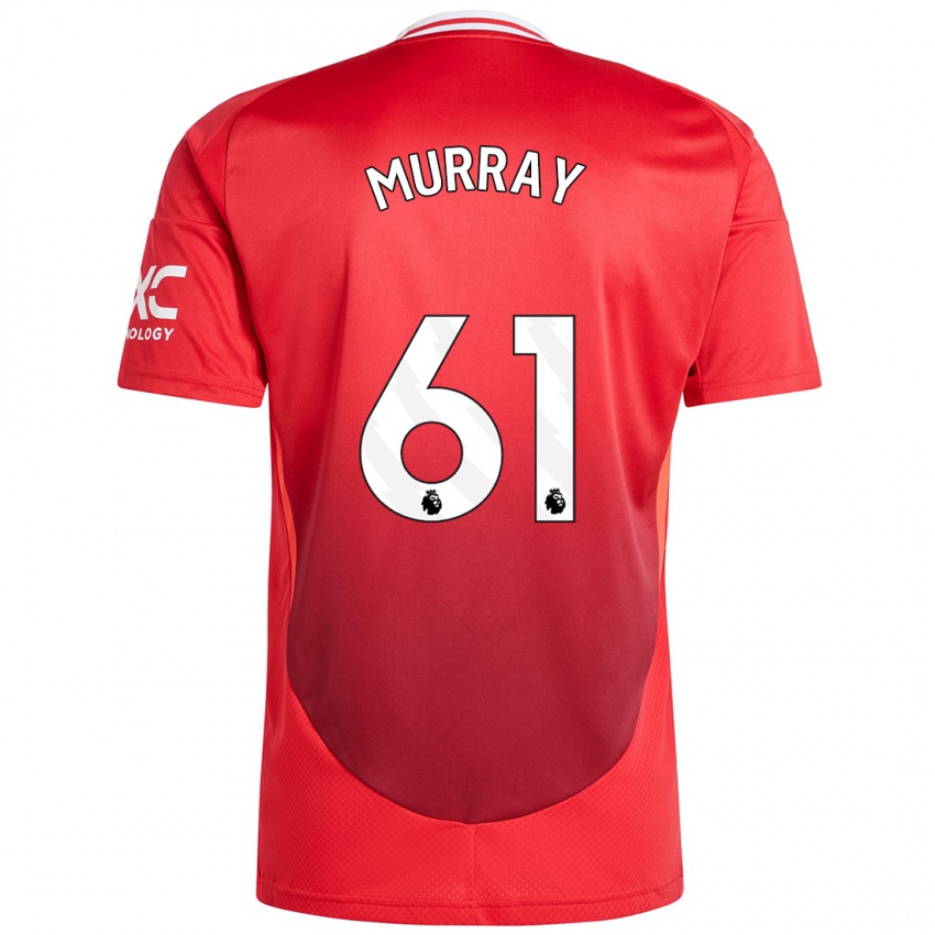 Uomo Maglia Sam Murray #61 Rosso Brillante Kit Gara Home 2024/25 Maglietta