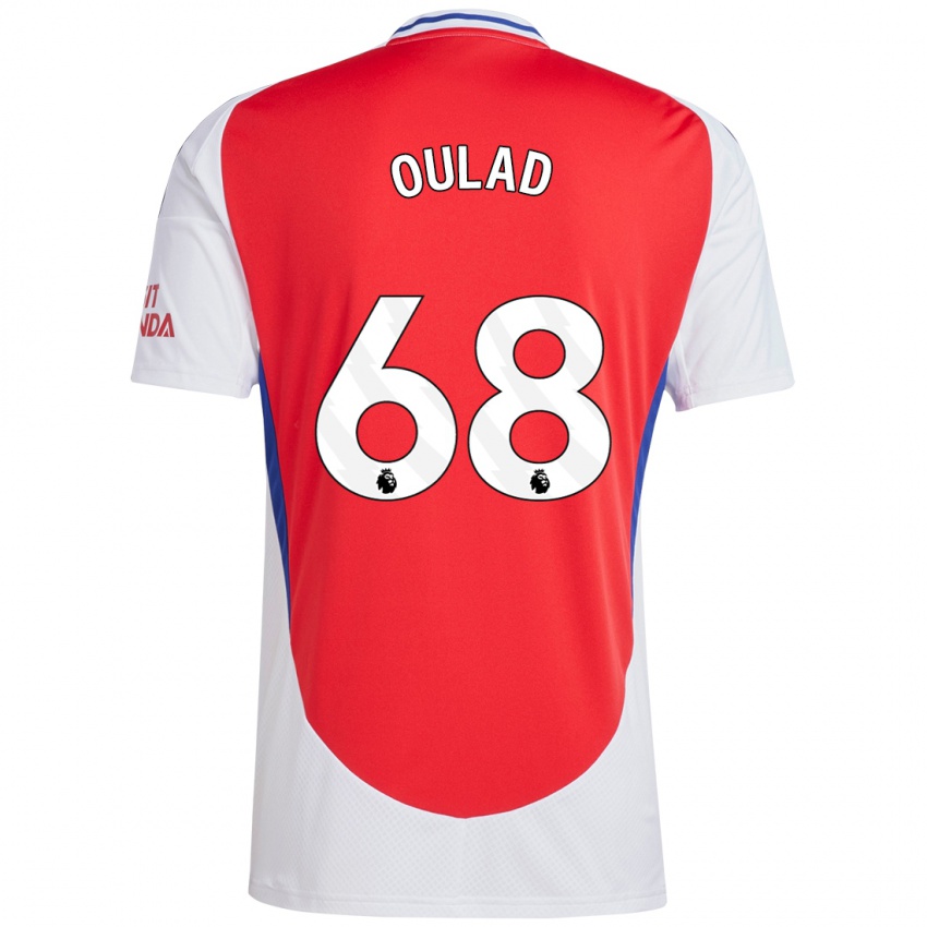 Uomo Maglia Salah-Eddine Oulad M'hand #68 Rosso Bianco Kit Gara Home 2024/25 Maglietta