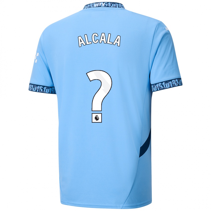 Uomo Maglia Álex Alcalá #0 Blu Navy Kit Gara Home 2024/25 Maglietta