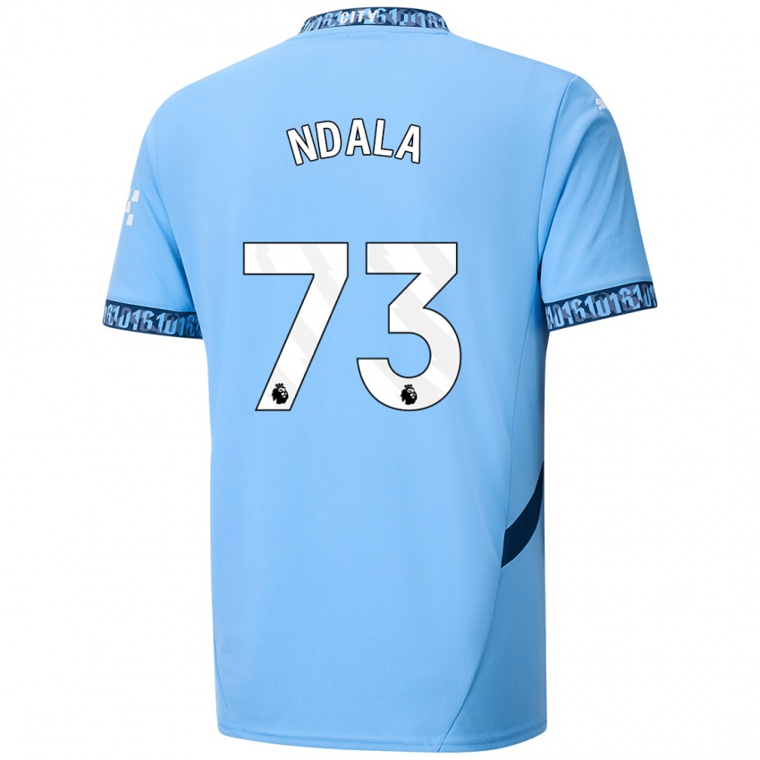 Uomo Maglia Joel Ndala #73 Blu Navy Kit Gara Home 2024/25 Maglietta