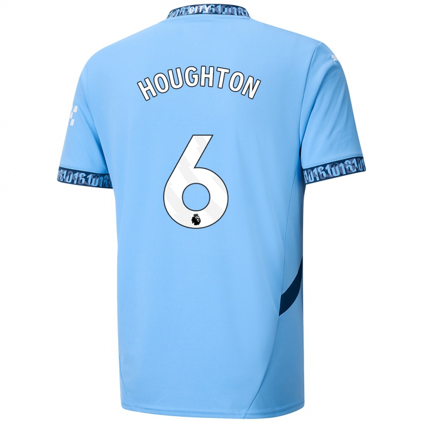 Uomo Maglia Steph Houghton #6 Blu Navy Kit Gara Home 2024/25 Maglietta