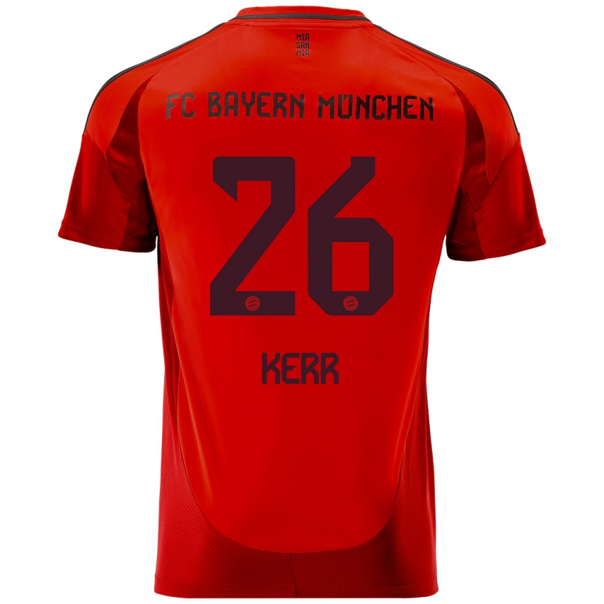 Uomo Maglia Samantha Kerr #26 Rosso Kit Gara Home 2024/25 Maglietta