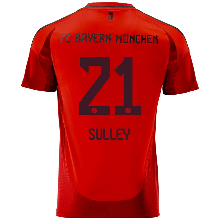 Uomo Maglia Williams Baffour Sulley #21 Rosso Kit Gara Home 2024/25 Maglietta