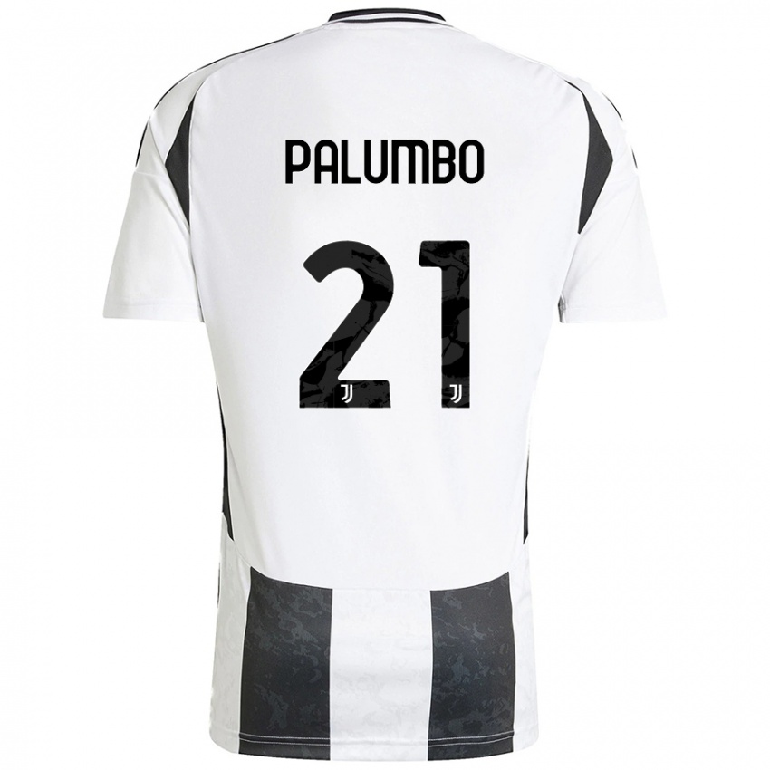 Uomo Maglia Martin Palumbo #21 Bianco Nero Kit Gara Home 2024/25 Maglietta