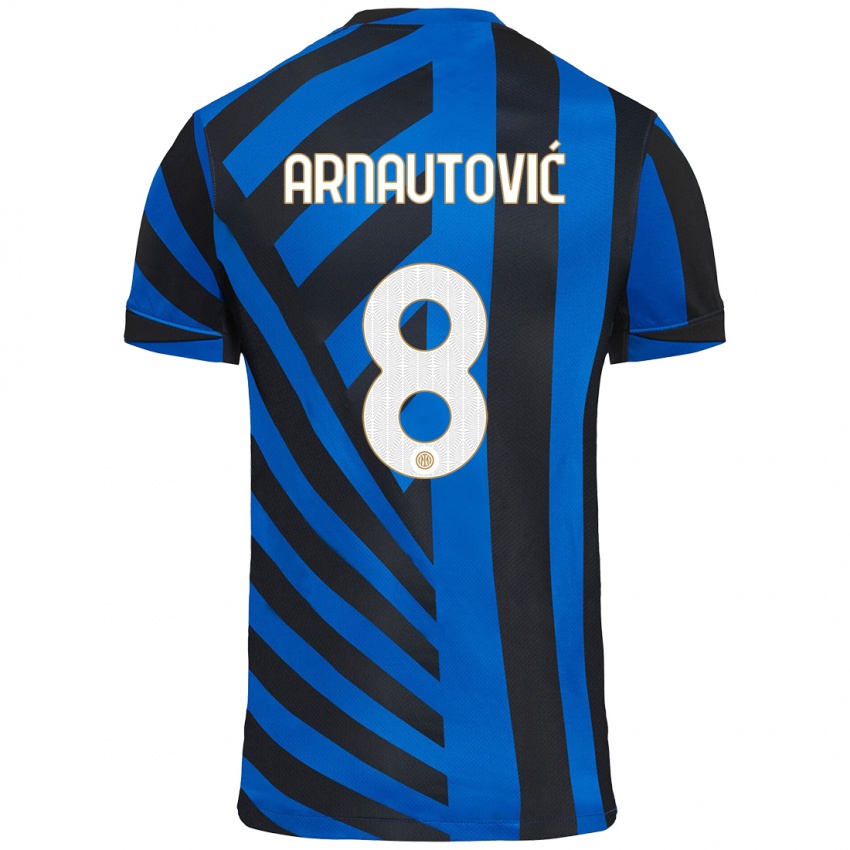 Uomo Maglia Marko Arnautovic #8 Blu Nero Kit Gara Home 2024/25 Maglietta