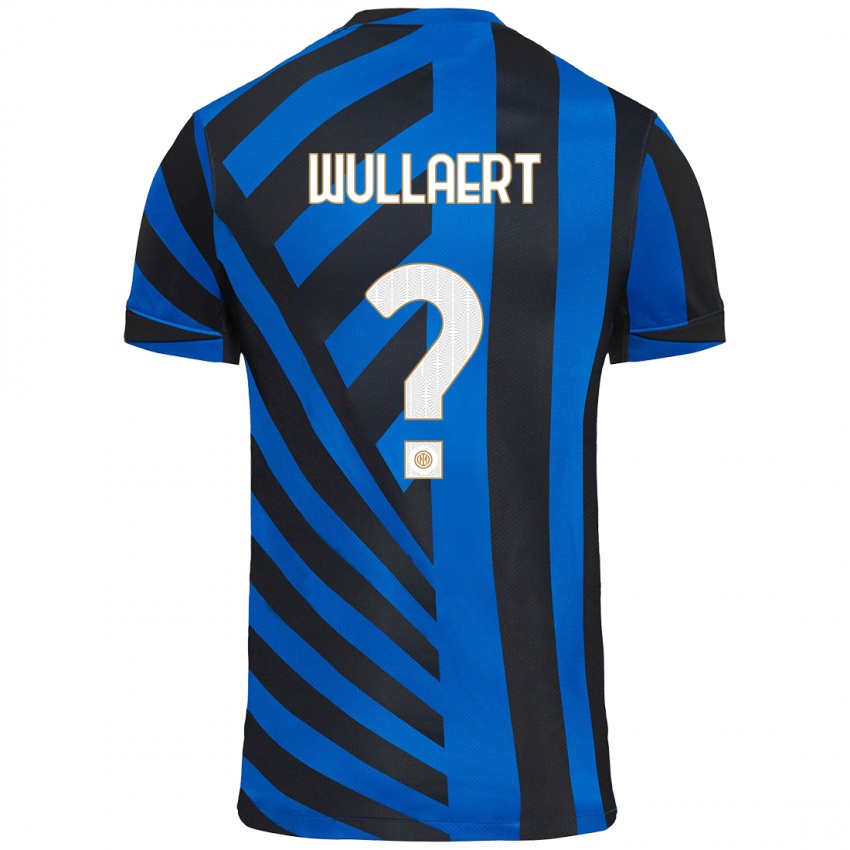 Uomo Maglia Tessa Wullaert #0 Blu Nero Kit Gara Home 2024/25 Maglietta