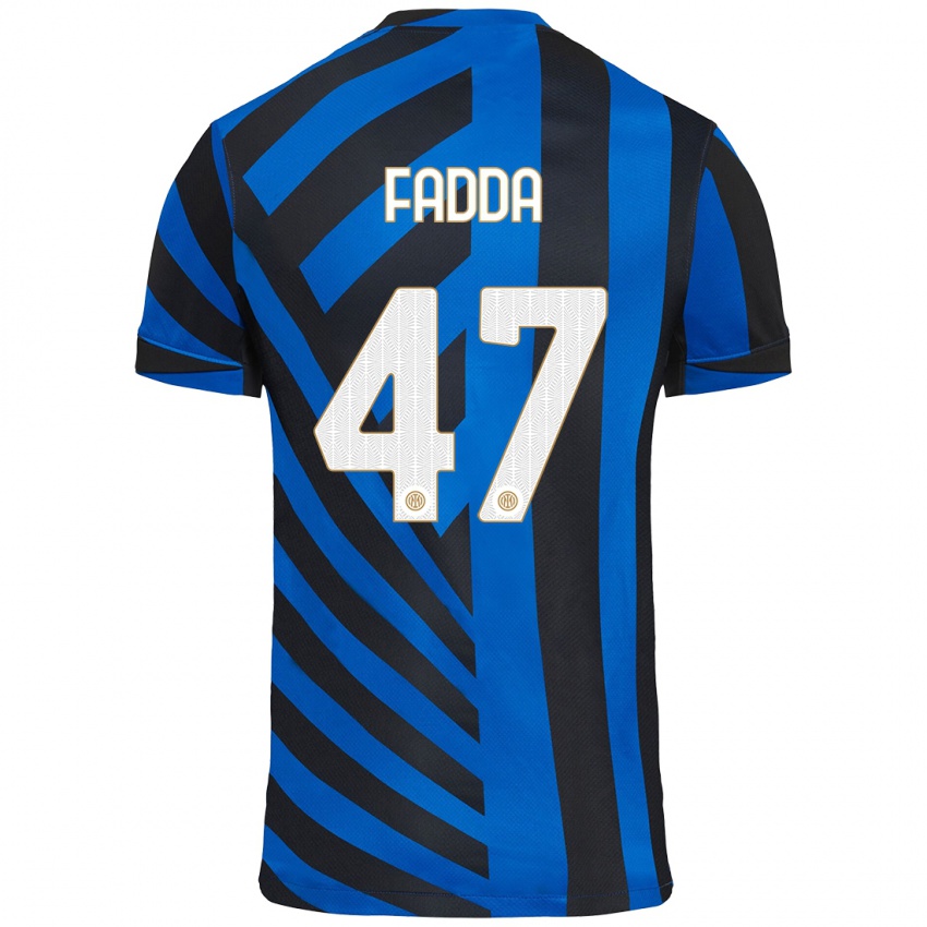 Uomo Maglia Paola Fadda #47 Blu Nero Kit Gara Home 2024/25 Maglietta