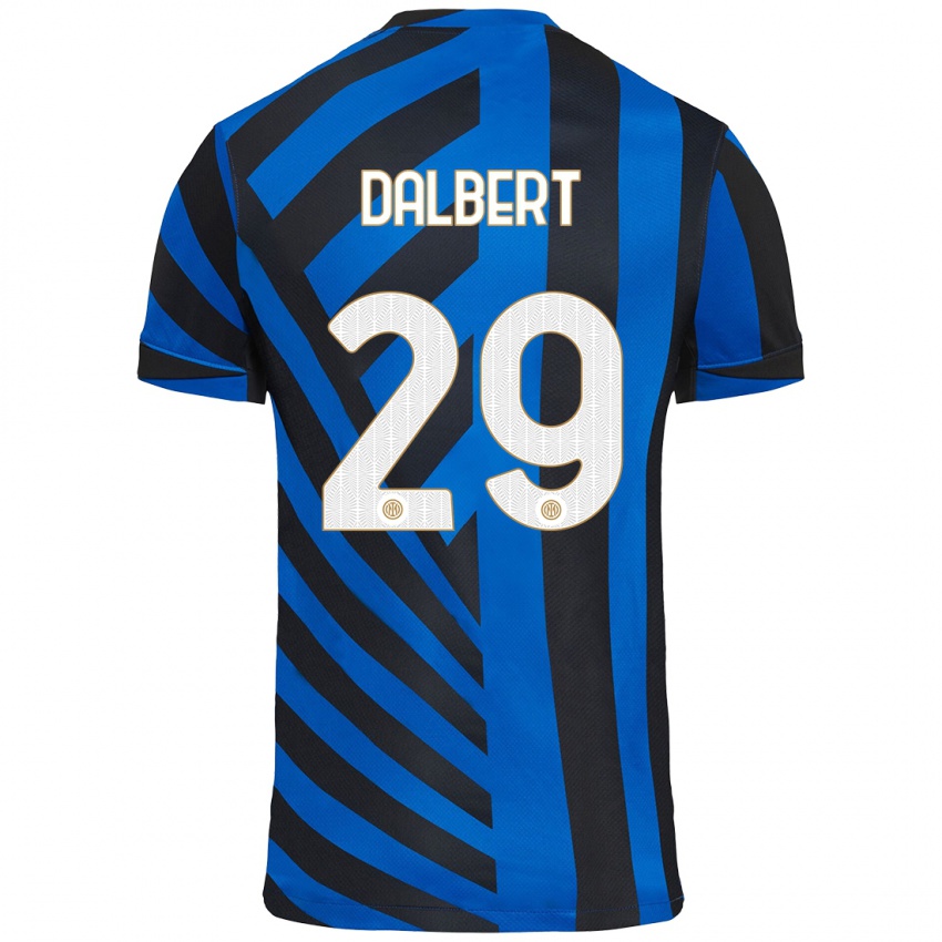 Uomo Maglia Dalbert #29 Blu Nero Kit Gara Home 2024/25 Maglietta