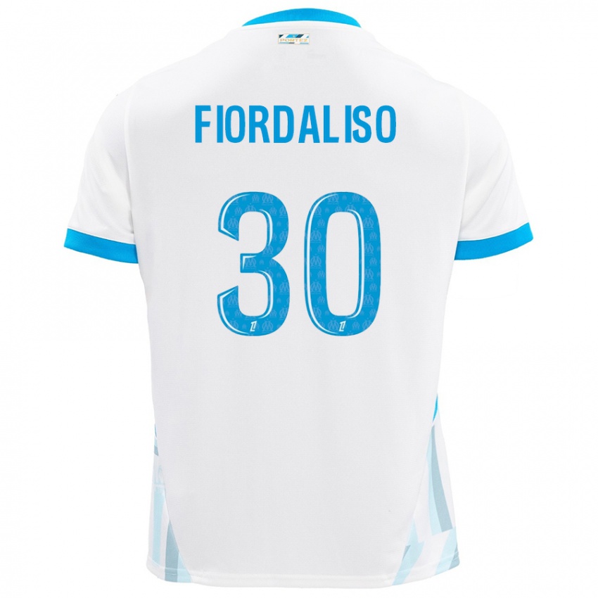 Uomo Maglia Thelma Fiordaliso #30 Bianco Azzurro Kit Gara Home 2024/25 Maglietta