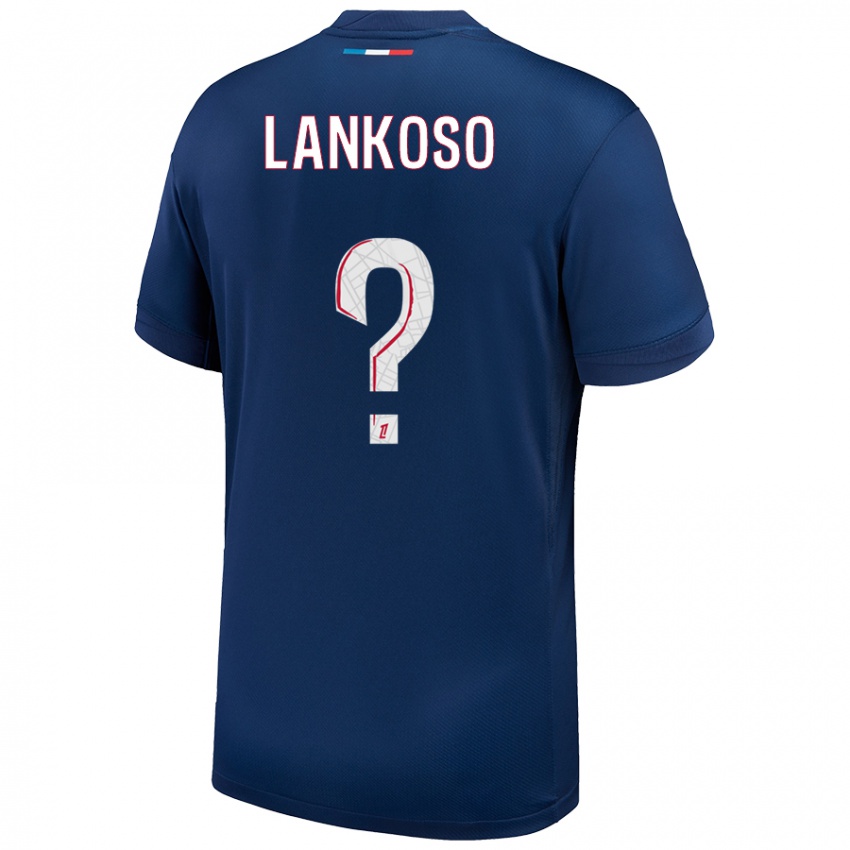 Uomo Maglia Lenny Lankoso #0 Blu Navy Bianco Kit Gara Home 2024/25 Maglietta