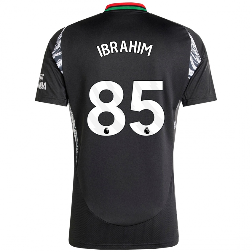 Uomo Maglia Ife Ibrahim #85 Nero Kit Gara Away 2024/25 Maglietta