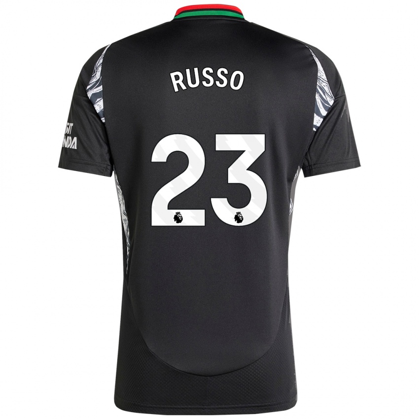 Uomo Maglia Alessia Russo #23 Nero Kit Gara Away 2024/25 Maglietta