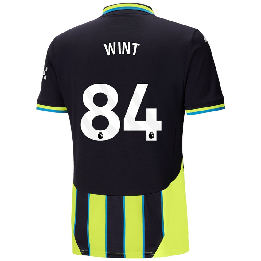 Uomo Maglia Jack Wint #84 Blu Giallo Kit Gara Away 2024/25 Maglietta