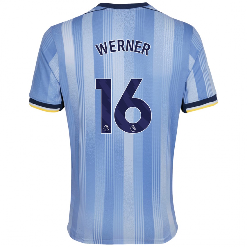 Uomo Maglia Timo Werner #16 Azzurro Chiaro Kit Gara Away 2024/25 Maglietta