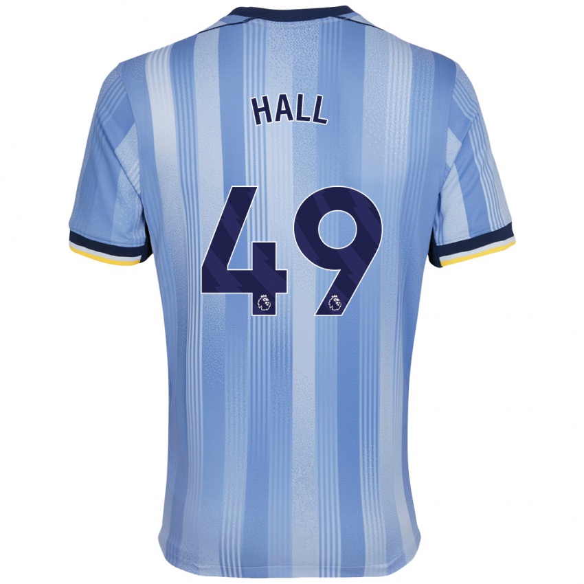 Uomo Maglia Tyrese Hall #49 Azzurro Chiaro Kit Gara Away 2024/25 Maglietta