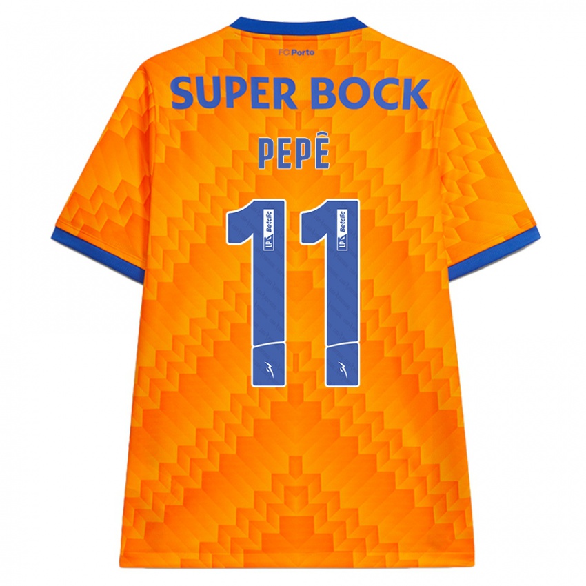 Uomo Maglia Pepe #11 Arancione Kit Gara Away 2024/25 Maglietta